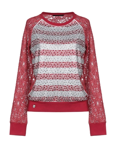 Shop Philipp Plein Sweatshirts In Red