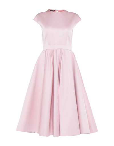 Shop Rochas Midi Dress In Pink