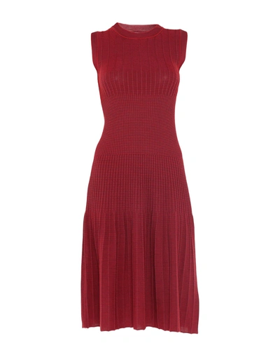 Shop Jil Sander Knee-length Dress In Red