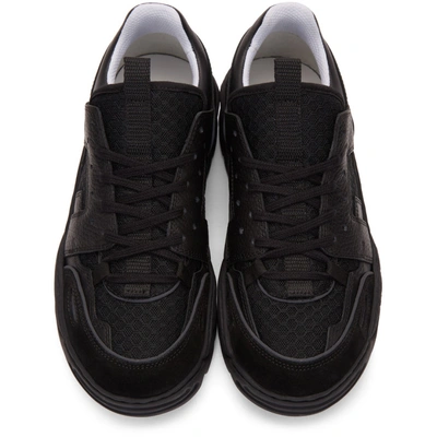 Shop Ami Alexandre Mattiussi Black Running Lucky 9 Sneakers In 001 Black