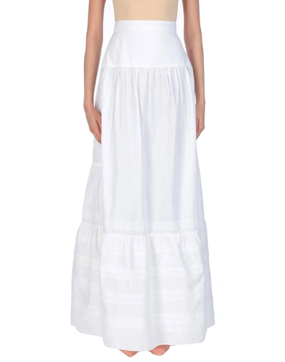 Shop Calvin Klein 205w39nyc Long Skirts In White