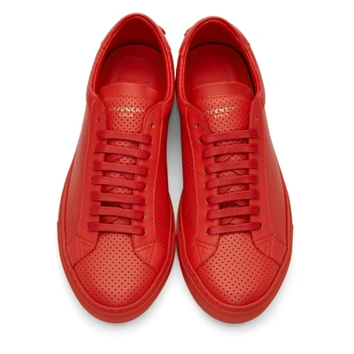 Shop Givenchy Red Urban Street Trainers