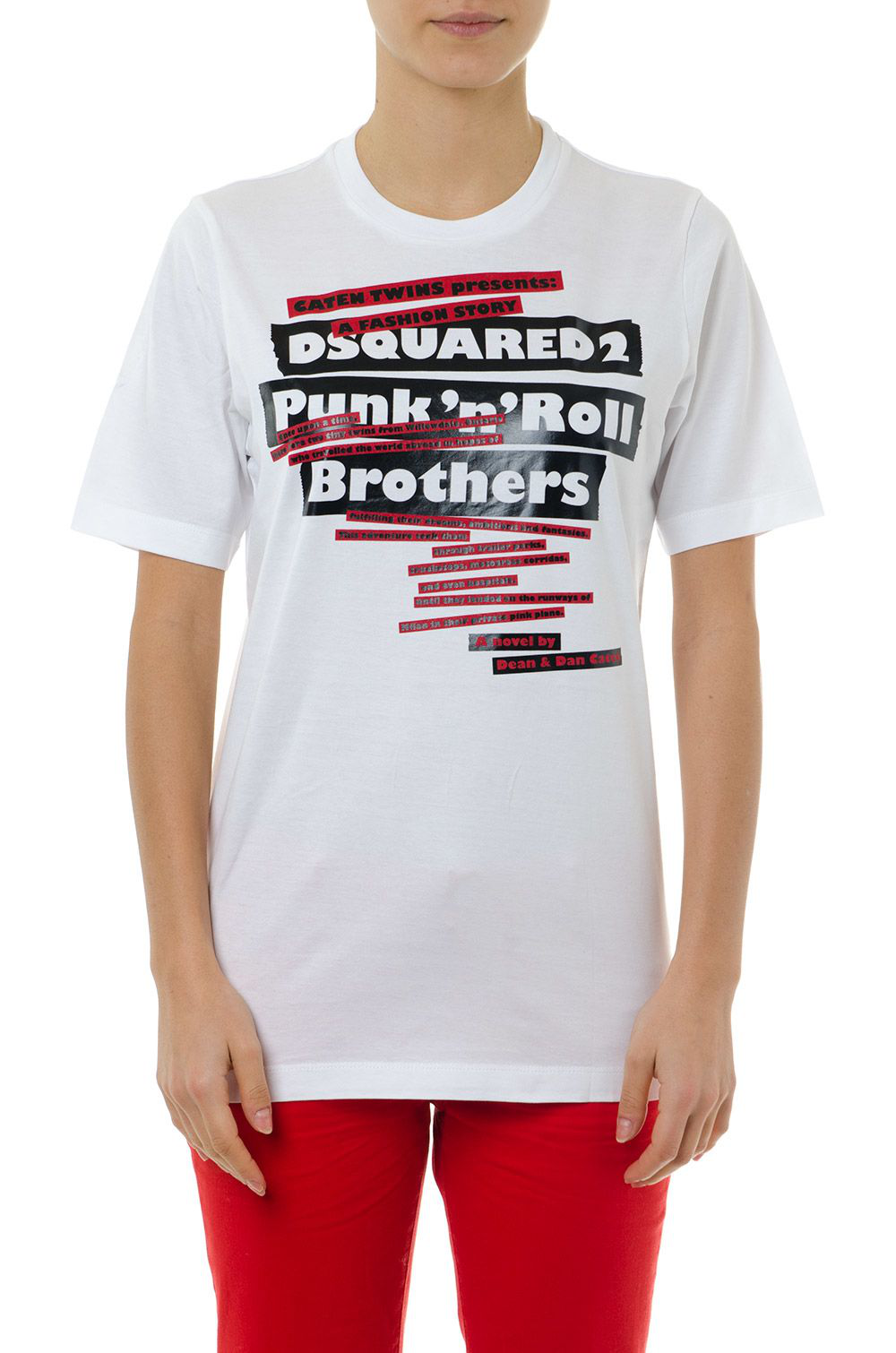 dsquared2 black and red t shirt