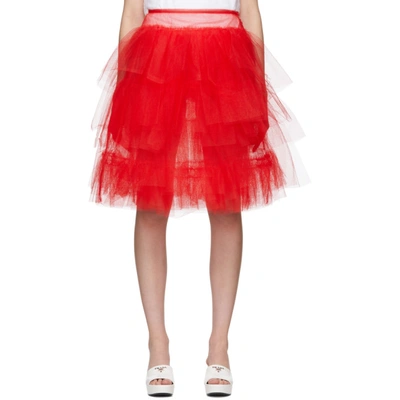 Shop Simone Rocha Red Tutu Skirt