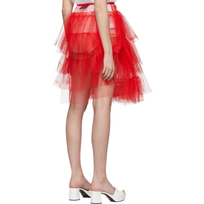 Shop Simone Rocha Red Tutu Skirt