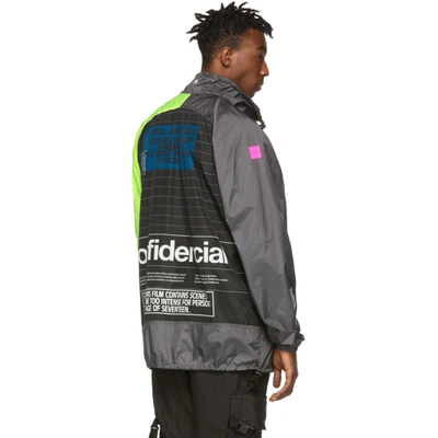 Marcelo Burlon County Of Milan Intel Lettering Windbreaker In 8888 Multic