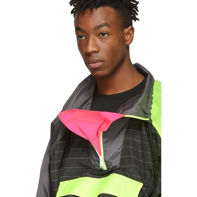 Marcelo Burlon County Of Milan Intel Lettering Windbreaker In 8888 Multic