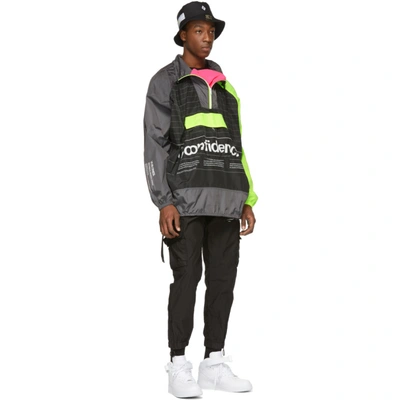 Marcelo Burlon County Of Milan Intel Lettering Windbreaker In 8888 Multic