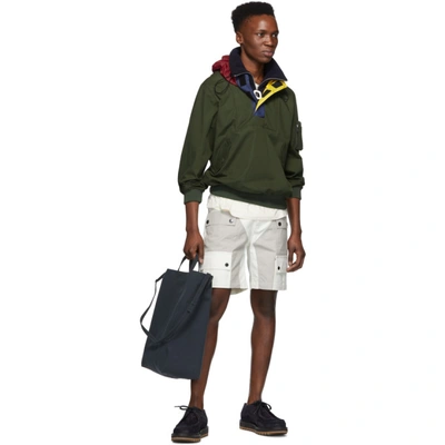 Shop Jw Anderson Khaki Half-zip Blouson Jacket