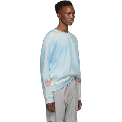 Shop 032c Blue Cosmic Workshop Sweatshirt