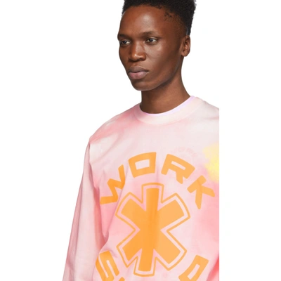 Shop 032c Pink Cosmic Workshop Long Sleeve T-shirt