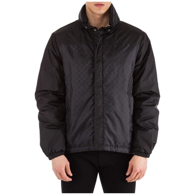 Shop Gucci Gg Padded Jacket In Black