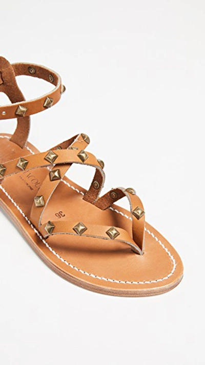Shop Kjacques Epicure Sandals In Pul Natural/brass