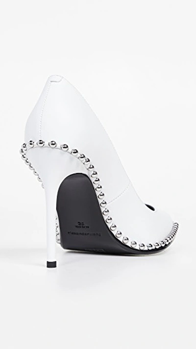 Shop Alexander Wang Rie Pumps In White