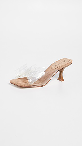 clear shoes kitten heel