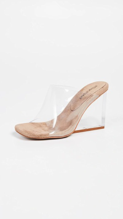 Jeffrey campbell sale clear wedge mule