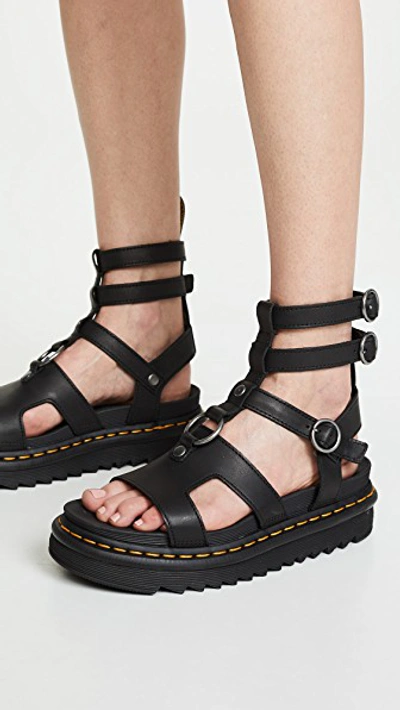 Dr. Martens Adaira Sandals In Black | ModeSens