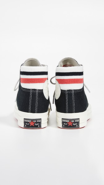 chuck 70 retro stripe high top sneakers