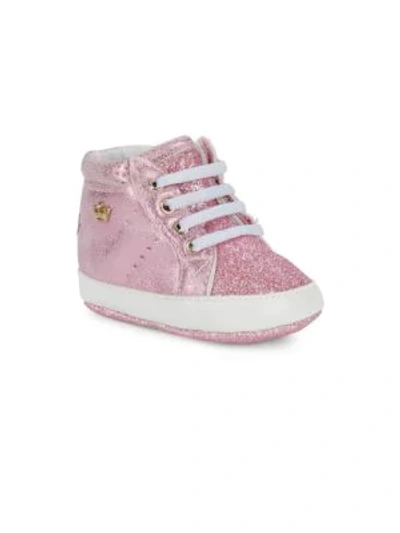 Shop Juicy Couture Baby Girl's Glitter High-top Sneakers In Pink