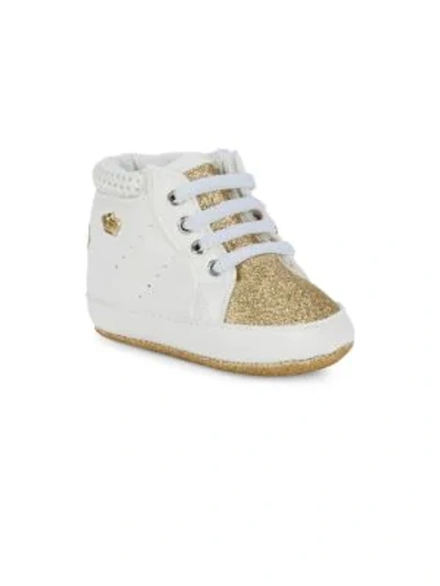 Shop Juicy Couture Baby Girl's Glitter High-top Trainers In White