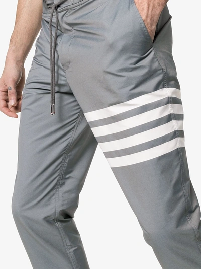Shop Thom Browne 4-bar Swim Tech Sweatpants In Grey