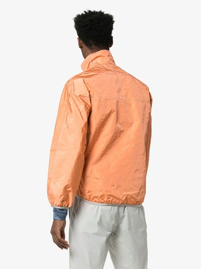 Shop Satisfy Orange Reversible Windbreaker Jacket