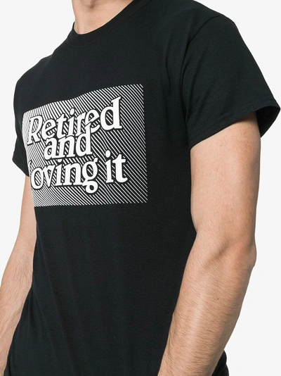 Shop Ashley Williams Slogan Print Short-sleeved Cotton T-shirt In Black
