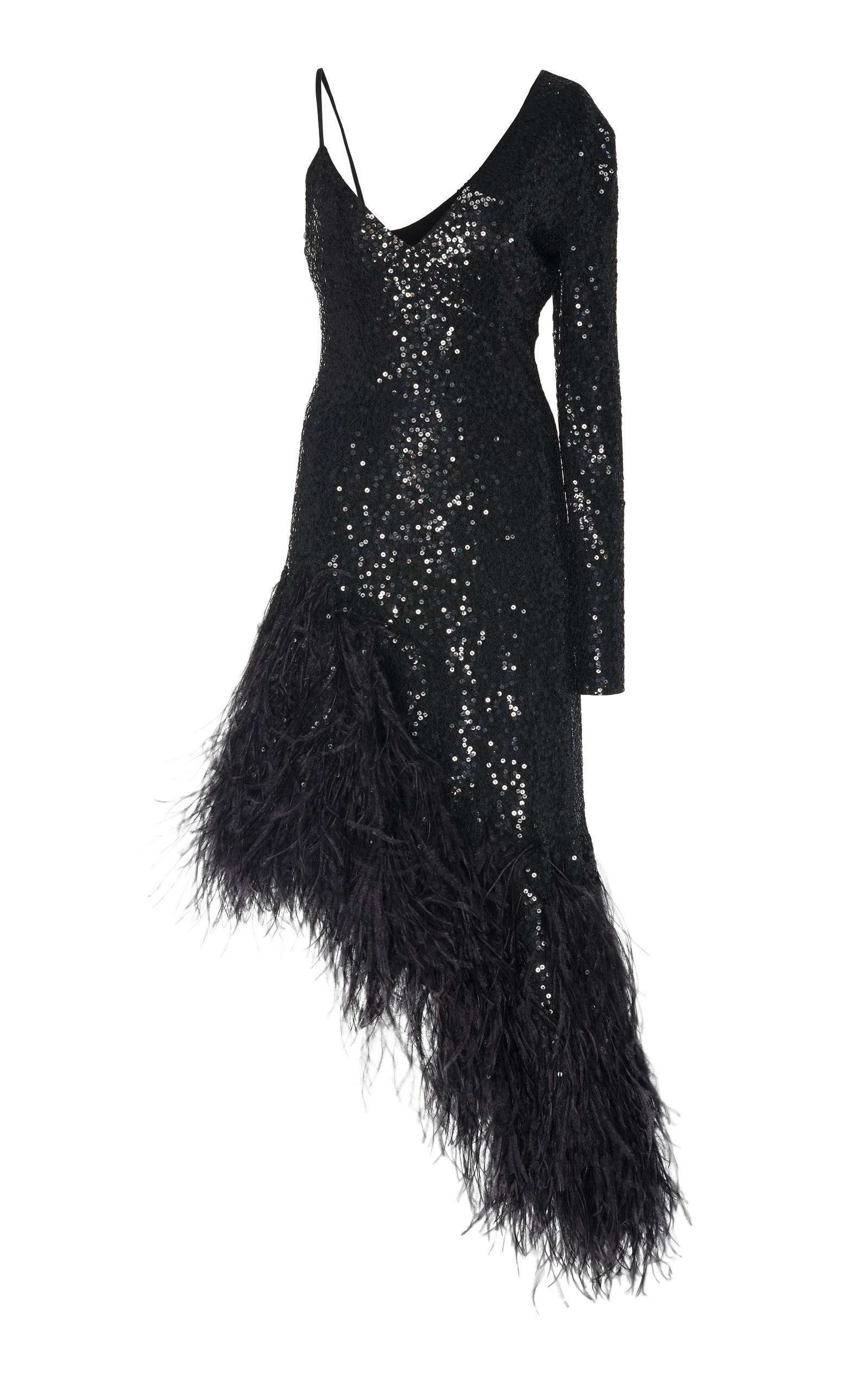 michael kors feather dress