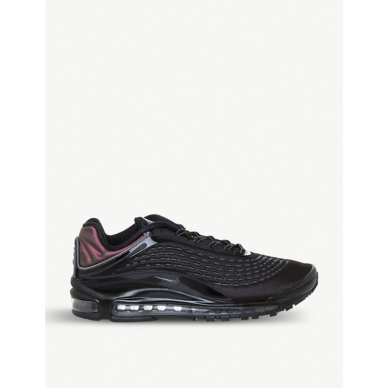 air max deluxe trainers black mono