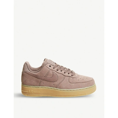 Nike Air Force 1 07 Leather Trainers In Smokey Mauve Gum | ModeSens