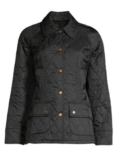 Shop Barbour Core Essentials Beadnell Quilted Jacket In Black