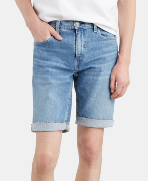 mens levi blue jean shorts