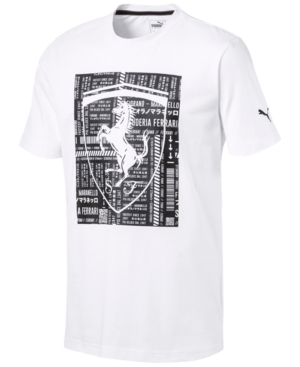 Puma Men S Ferrari T Shirt In White Modesens