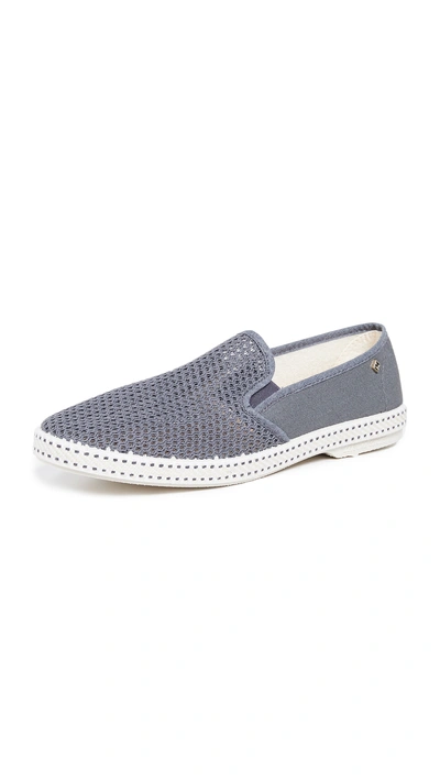 Shop Rivieras Classic 20 Slip On Sneakers In Anthracite