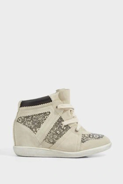 Shop Isabel Marant Betty Trainers In Beige