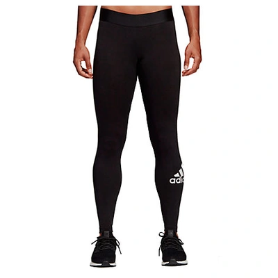 Shop Adidas Originals Women's Badge Of Sport Must-haves Training Leggings In Black Size X-large Cotton By Adidas
