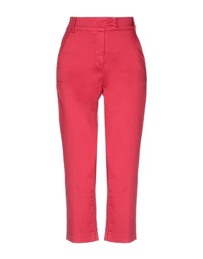 Shop Ottod'ame Woman Pants Red Size M Cotton, Elastane