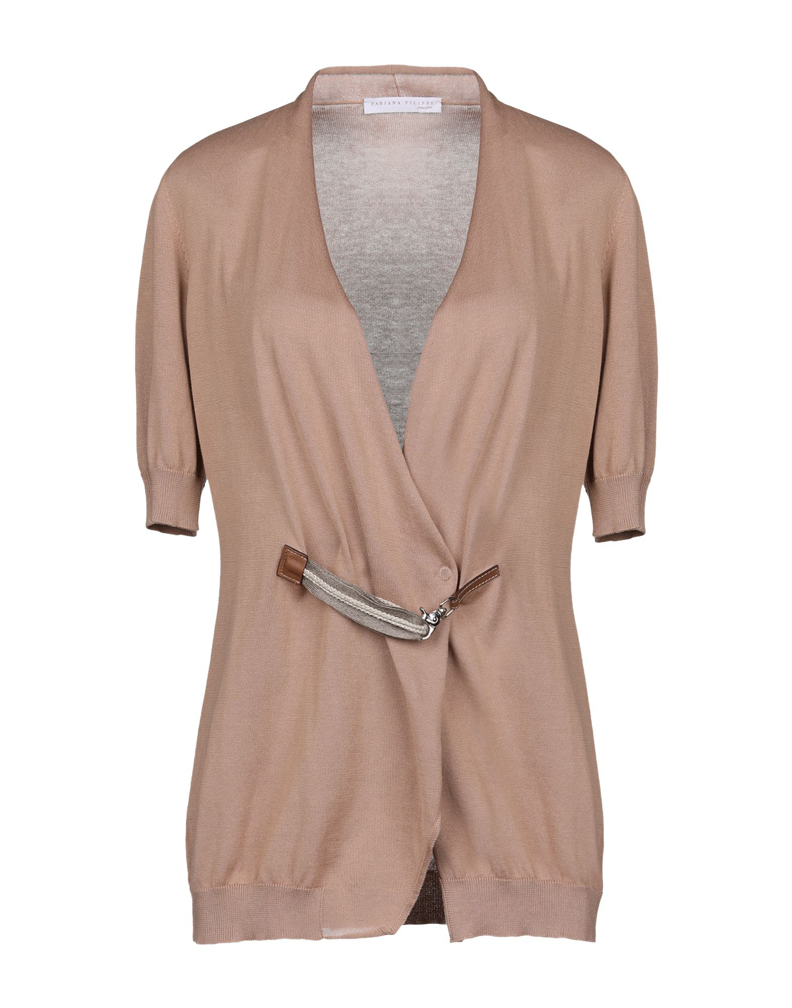 Fabiana Filippi Cardigan In Beige Modesens