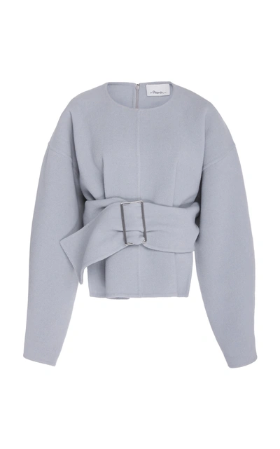 Shop 3.1 Phillip Lim / フィリップ リム Oversized Belted Sweatshirt Top In Grey