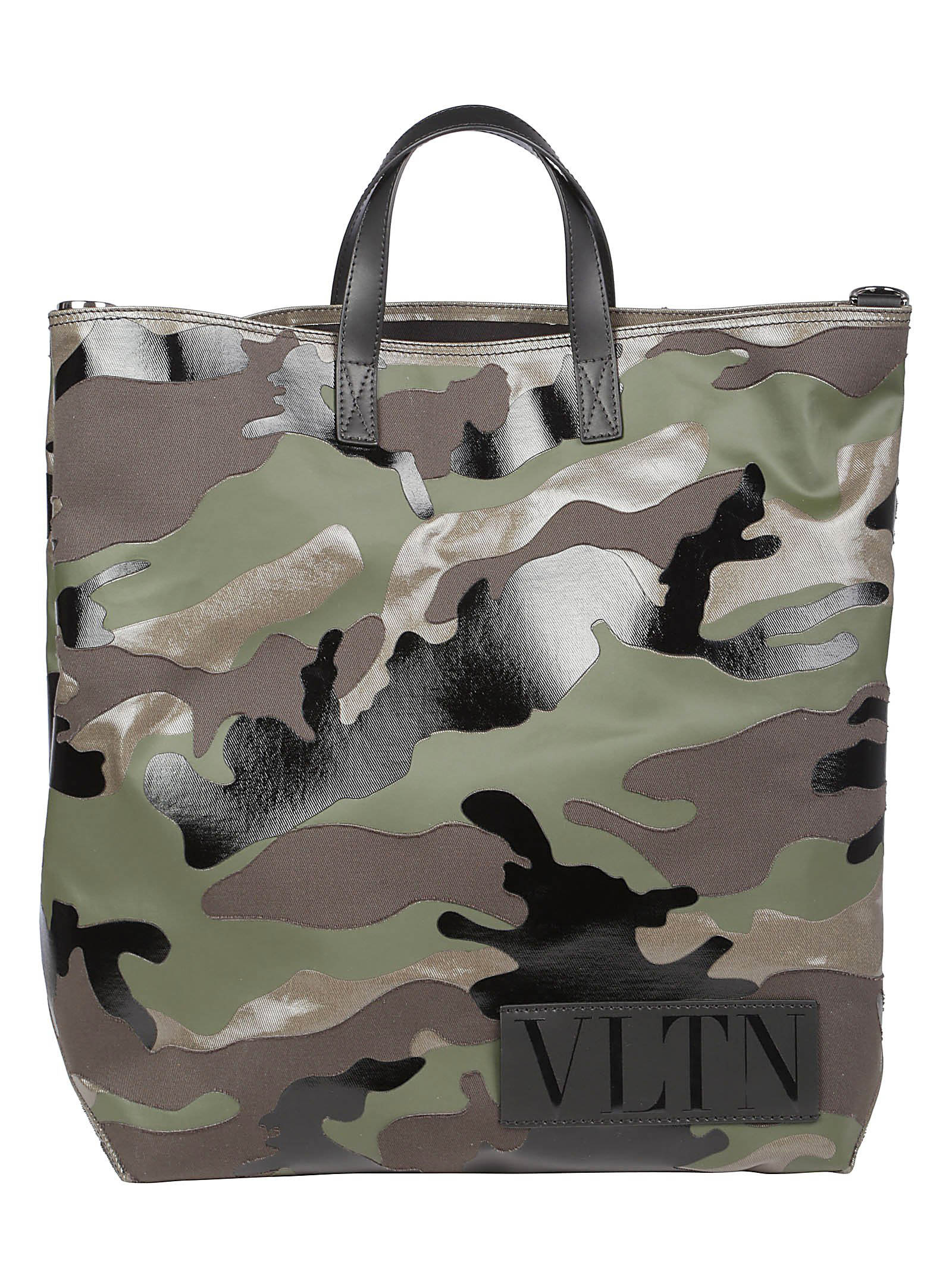 valentino camo tote bag