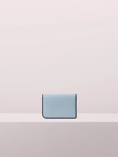 Shop Kate Spade Sam Bifold Cardholder In Horizon Blue