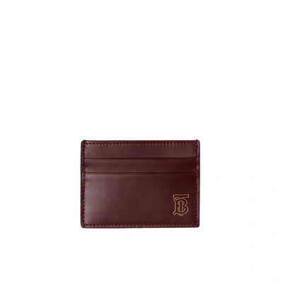 Shop Burberry Monogram Motif Leather Card Case