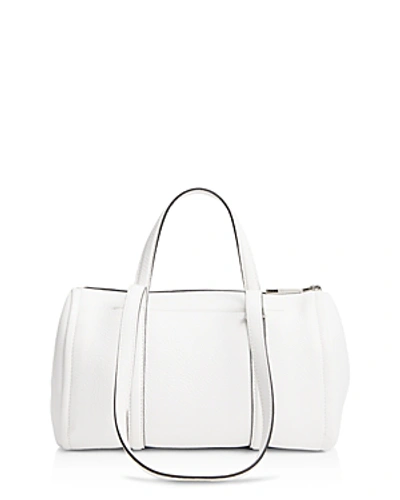 Shop Marc Jacobs The Tag 26 Bauletto Leather Bag In Porcelain/gold