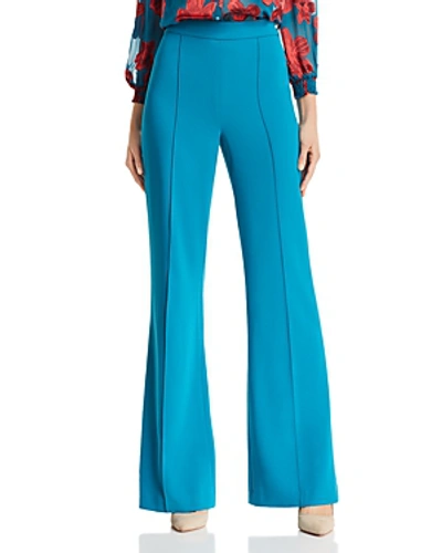 Shop Alice And Olivia Alice + Olivia Jalisa High-rise Flared Pants In Teal