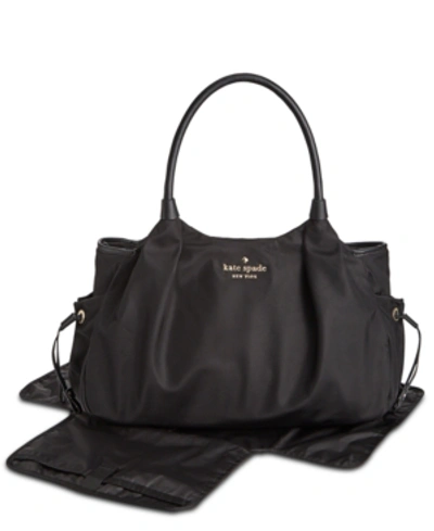 Shop Kate Spade New York Watson Lane Stevie Extra-large Diaper Bag In Black/gold