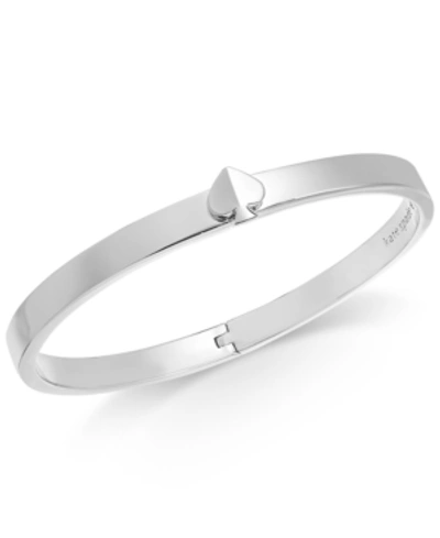 Shop Kate Spade Spade Bangle Bracelet In Silver