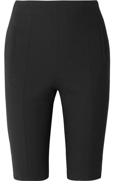 Shop Tibi Anson Woven Shorts In Black