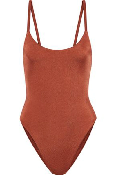 Shop Alix Delano Swimsuit In Copper