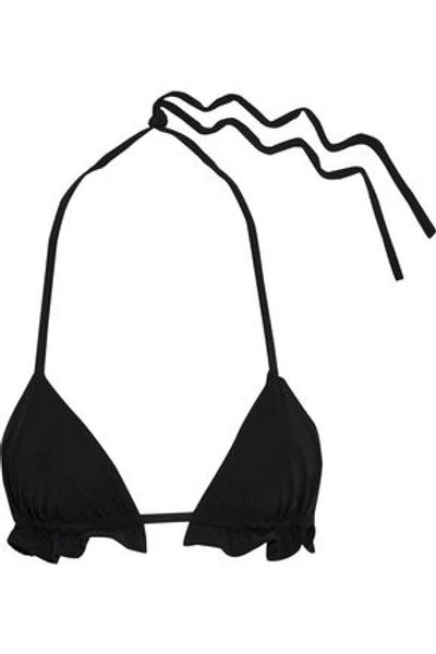 Shop Alix Woman Marlin Triangle Bikini Top Black