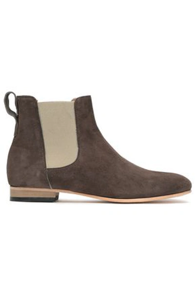 Shop Dieppa Restrepo Woman Troy Suede Ankle Boots Chocolate